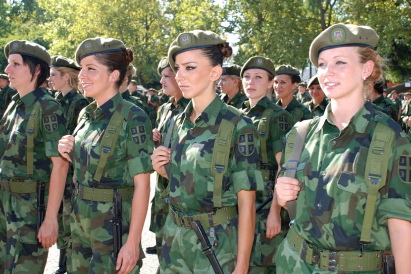 vojska srbije zene