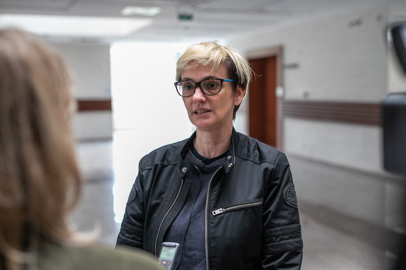 Suzana Pajović, profesorica na Fakultetu likovnih umjetnosti na Cetinju