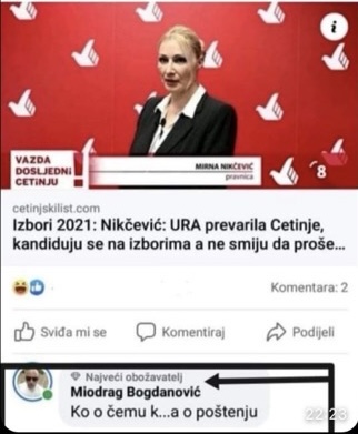 Mirna Nikčević/Uvreda/Screenshot 