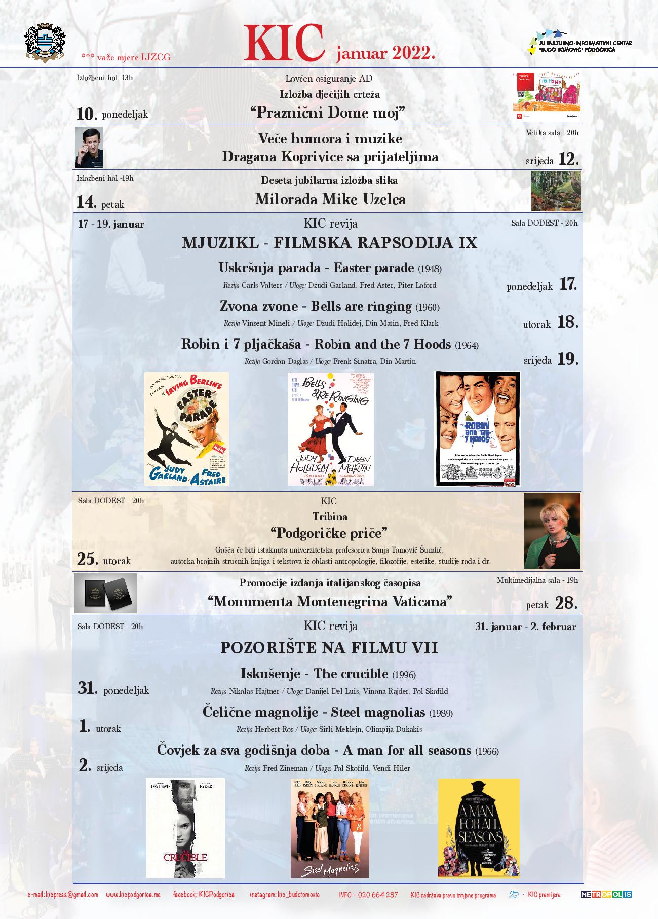 Januar u Srcu kulture grada