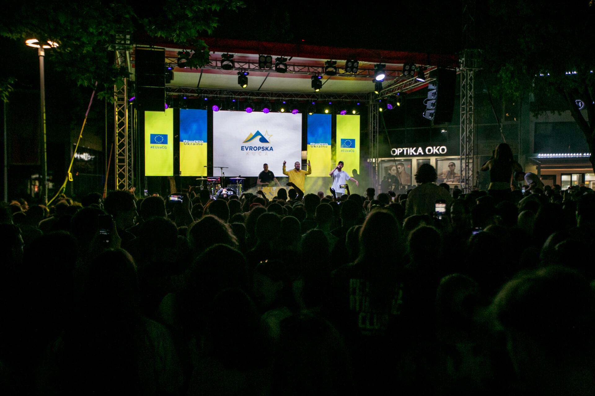 Sa koncerta u Podgorici; Foto: EU info centar