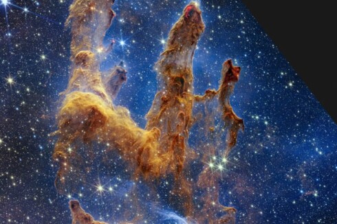 Nebula Orao uslikana teleskopom Džejms Veb, Foto: NASA