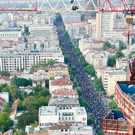 Protest u Bogradu/ Foto: Twitter