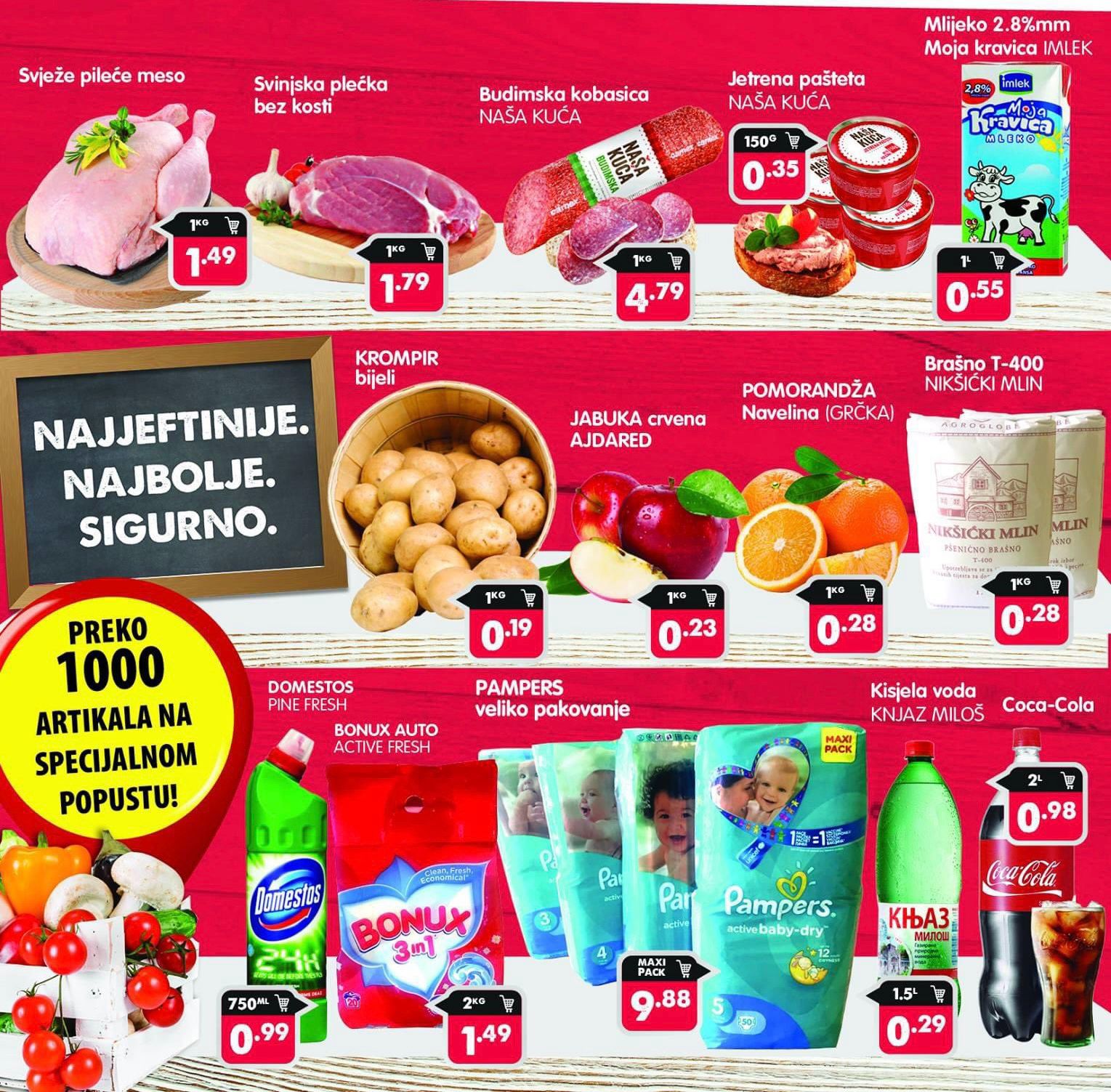 Flajer sa cijenama 2019.