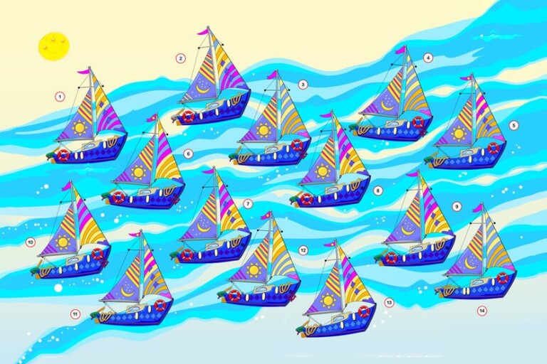 Iako su istog oblika, šara i boja, autor ilustracije se vješto poigrao sa njihovim rasporedom