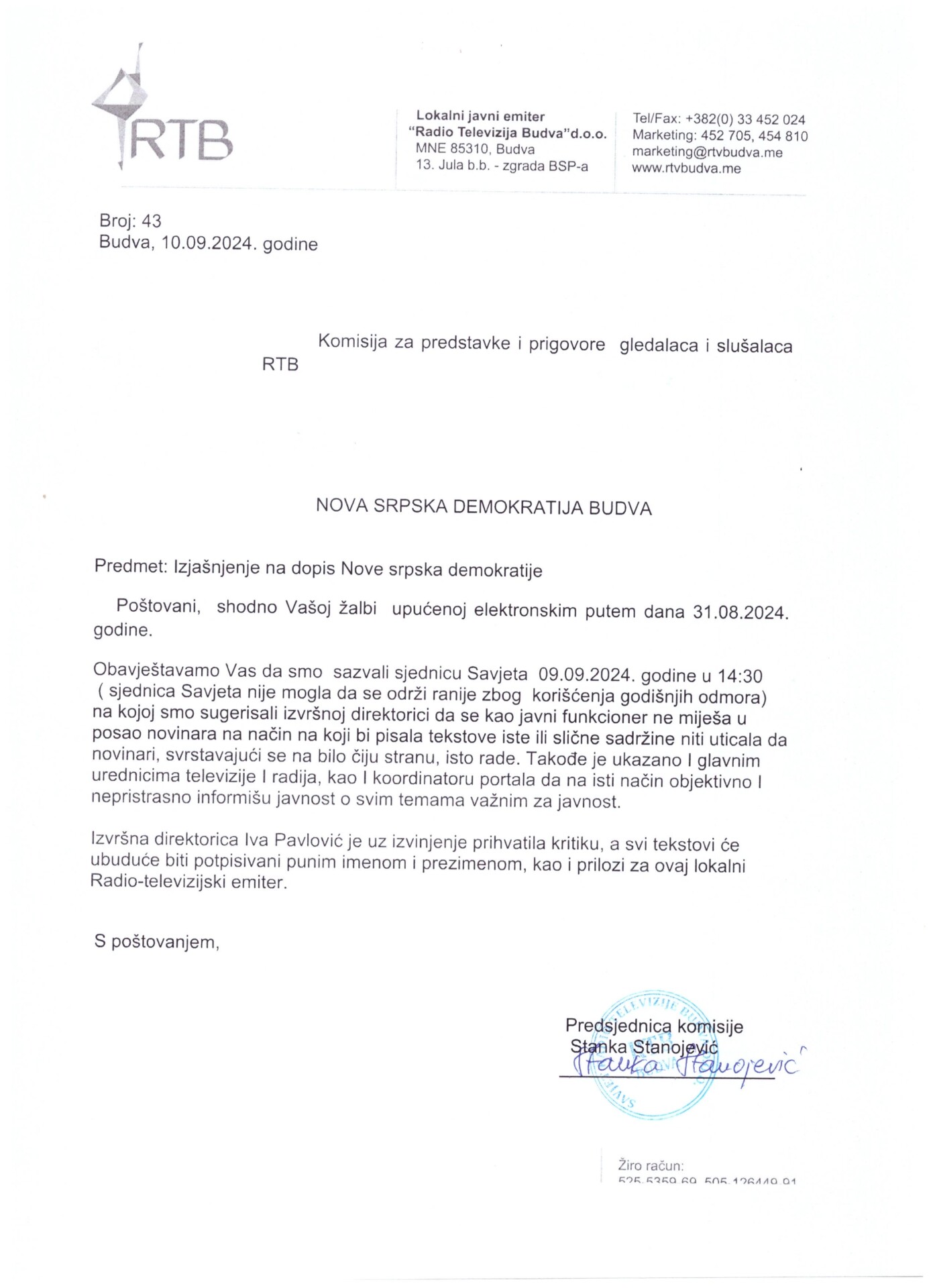 Foto: NSD Budva