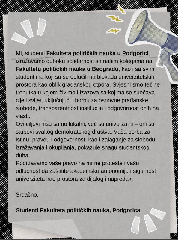 Foto: Studenti FPN UCG