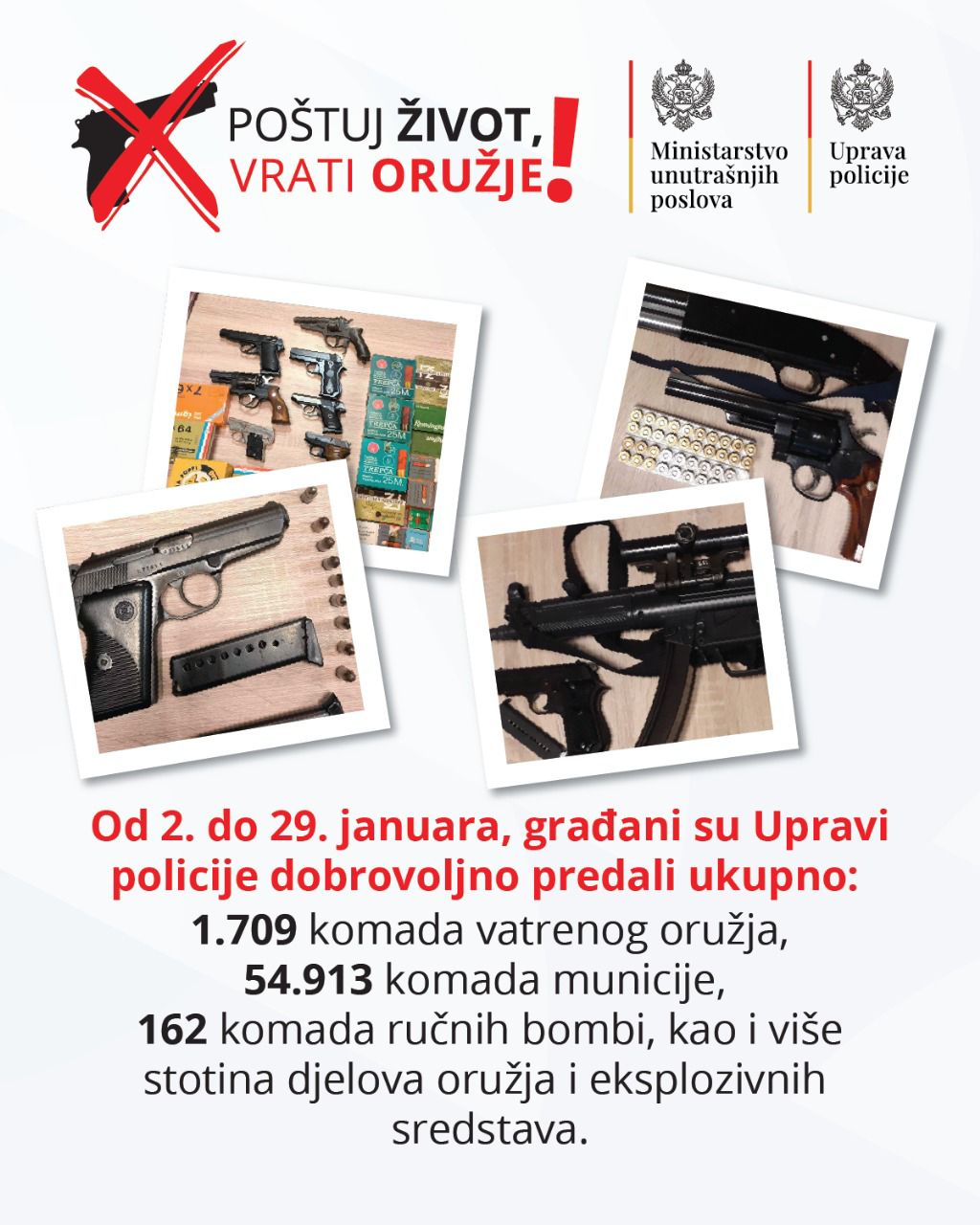 Vraćeno oružje; foto: UP