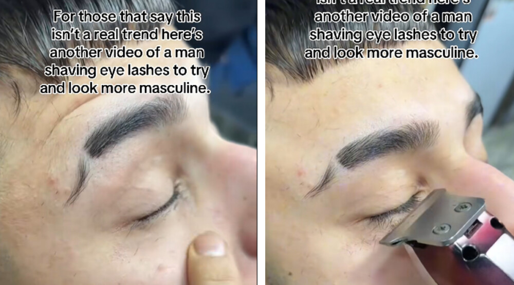 Naime, društvenim mrežama proširio se video u kojem momak skraćuje trepavice kako bi izgledao muževnije