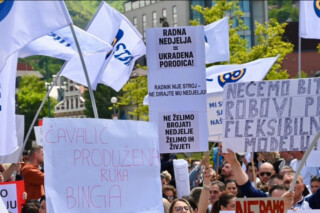 Protest u Sarajevu/ Foto: RFE RL