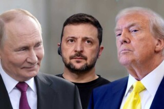 Putin, Zelenski, Tramp