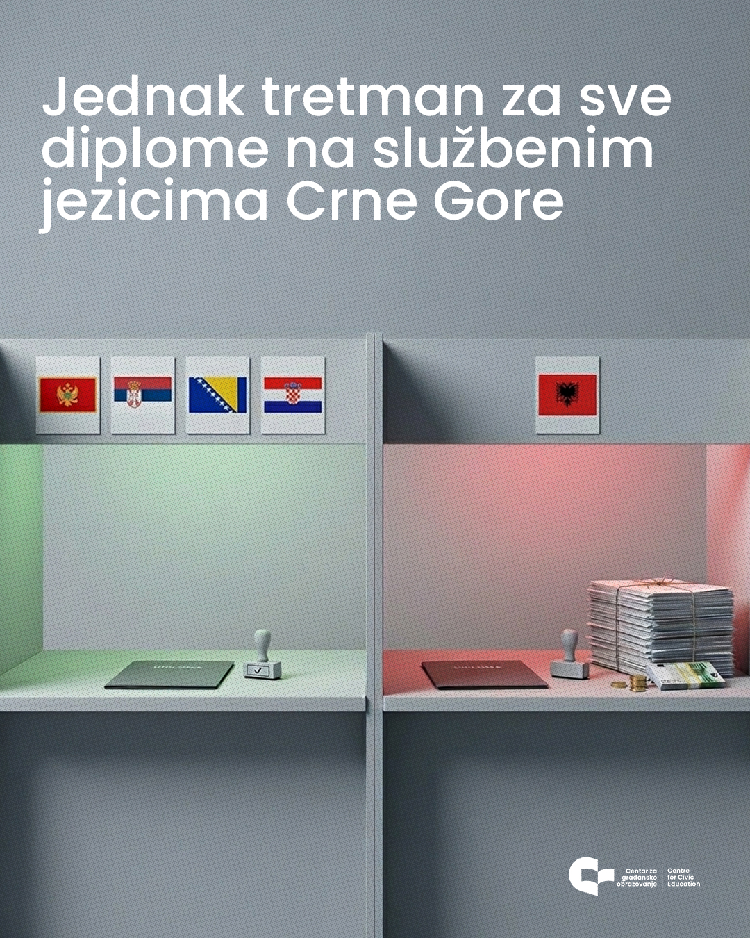 CGO: Jednak tretman za sve diplome u Crnoj Gori