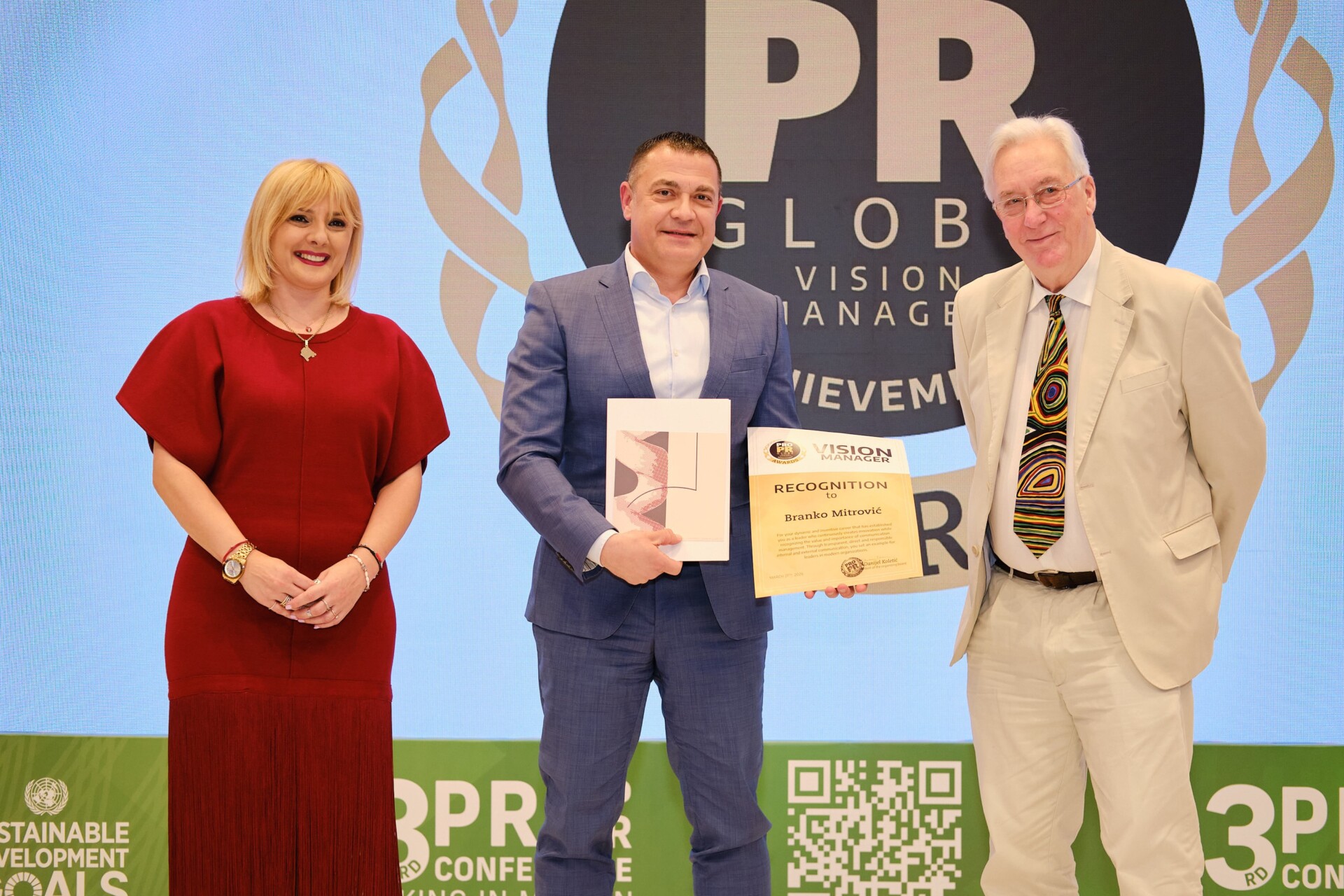 Veliko priznanje za kompaniju One i 4iG Grupu: Branko Mitrović i Peter Elkan dobitnici prestižnih PRO PR Globe nagrada