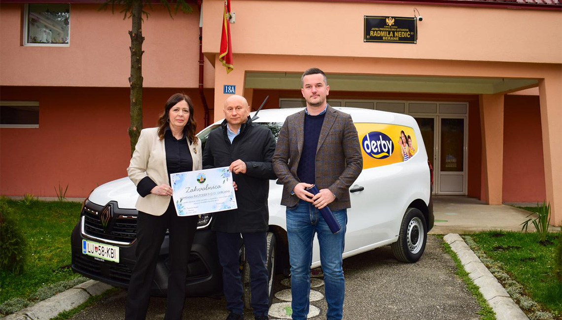 Donacija za vrtić u Beranama: Novo vozilo unapređuje usluge i logistiku