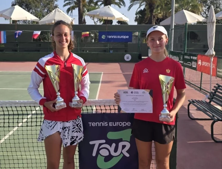 Crnogorskim teniserkama zlato i srebro na Malti