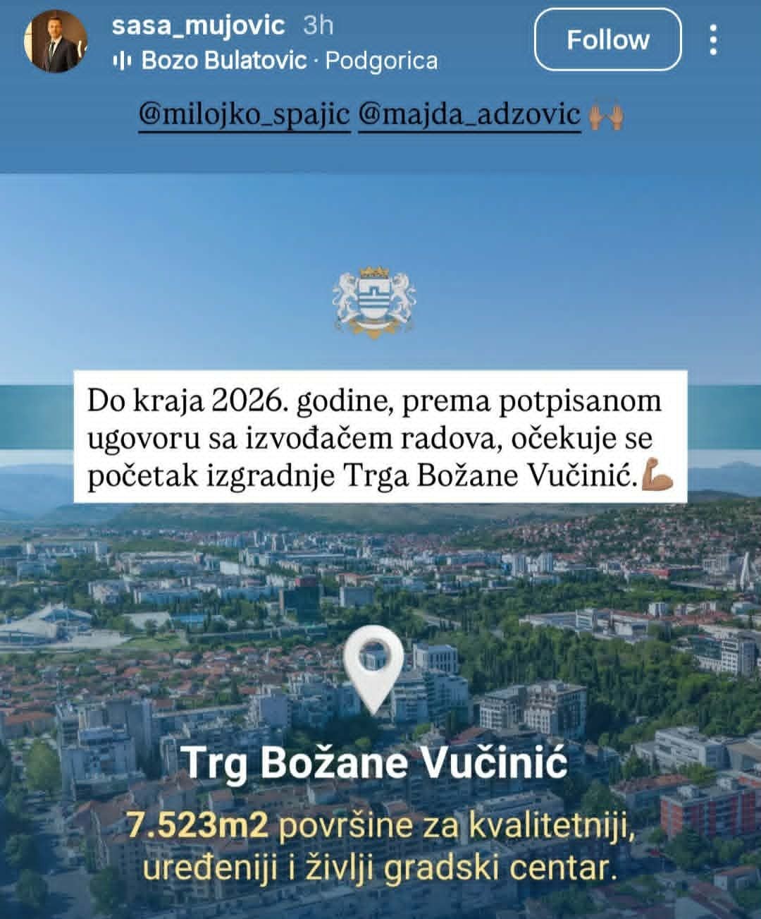 Foto: Saša Mujović/Instagram 