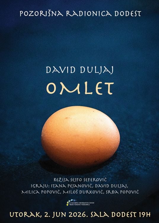 Premijera predstave “Omlet” 2. juna u KIC-u