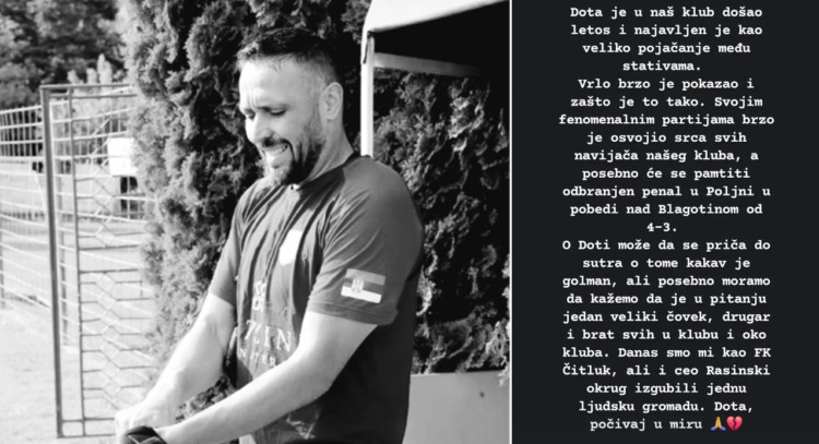 Nova tragedija na fudbalskim terenima: preminuo golman Nikola Jovanović tokom utakmice