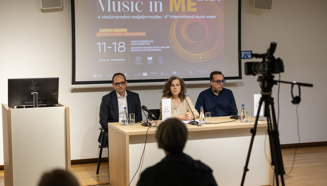 Festival “Music in ME“, takmičenje “Manja Radulović Vulić“ i nastup Gavina Bryarsa okupljaju umjetnike iz Evrope