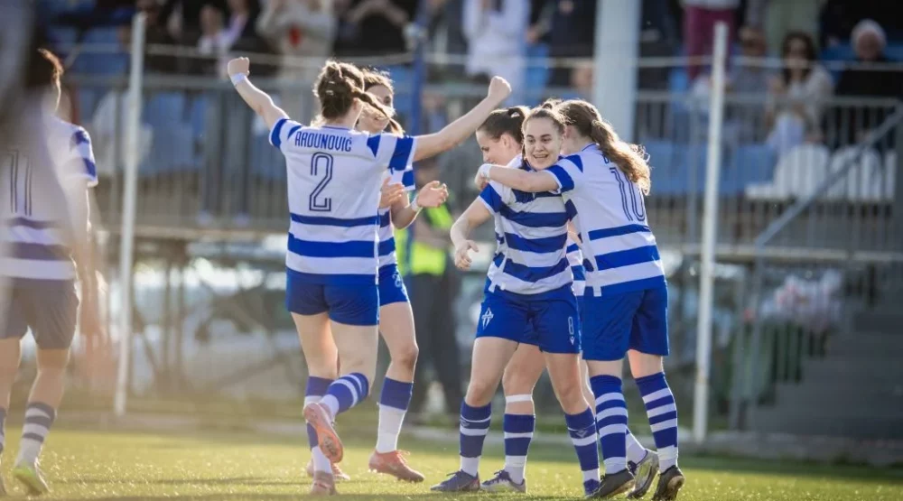 Fudbalerke Budućnosti goleadom do šampionskog slavlja, šest pogodaka Angeline Drešaj