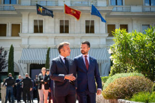 Emanuel Makron i Jakov Milatović, Foto: Kancelarija za odnose s javnošću predsjednika