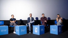 Ekipa filma "Crna truba" na Bishkek International Film Festivalu