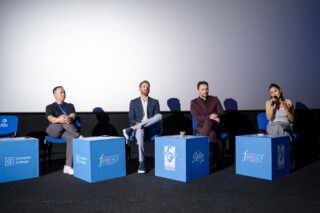 Ekipa filma "Crna truba" na Bishkek International Film Festivalu