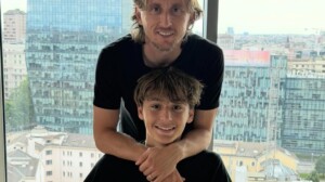 Luka Modrić sa sinom Ivanom