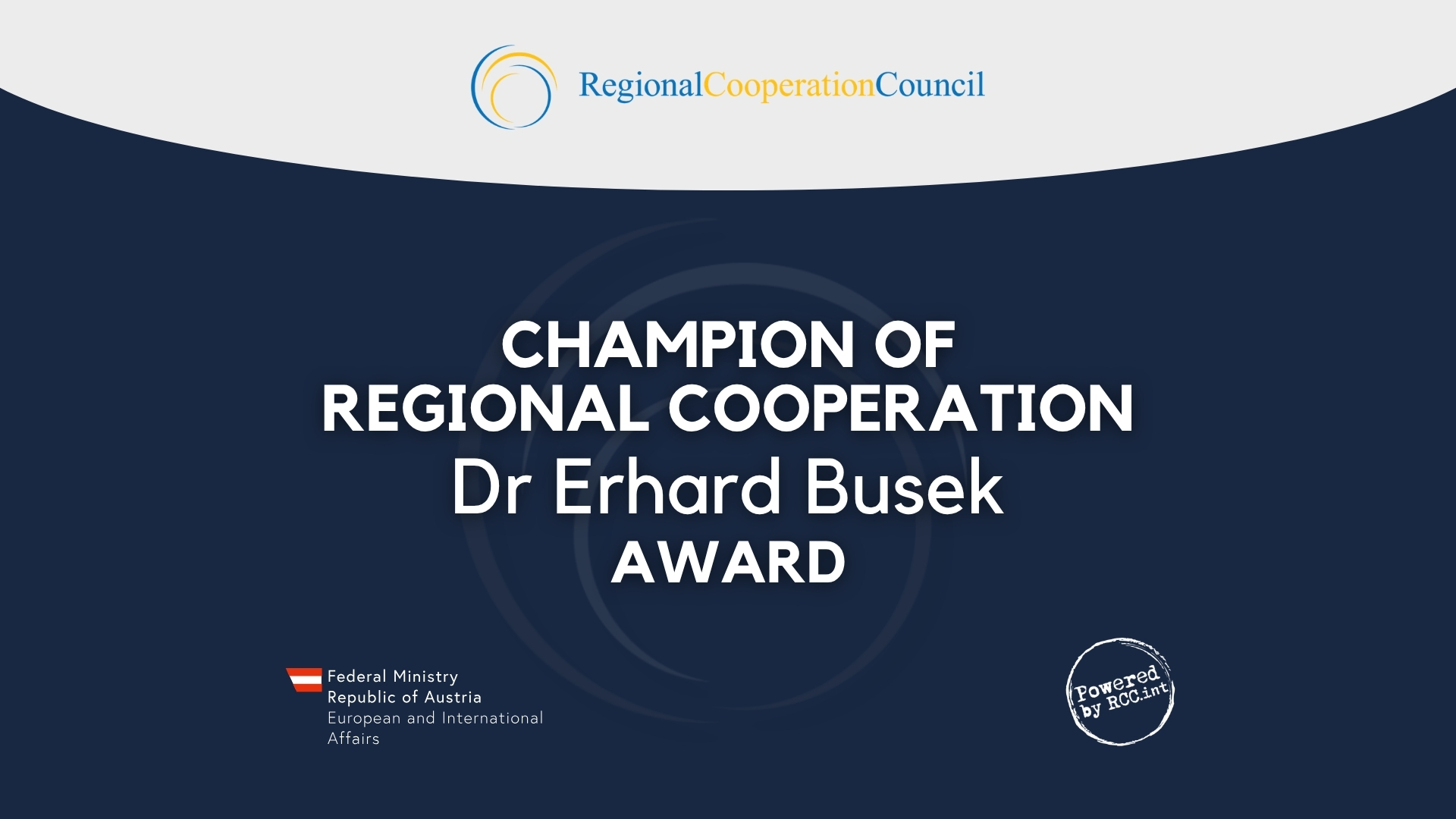 Otvorene nominacije za nagradu Šampion regionalne saradnje dr Erhard Busek za 2025.