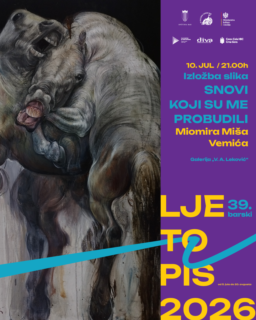 “Snovi su me probudili“ Miša Vemića otvara likovnu selekciju Ljetopisa