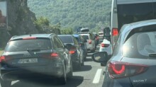 Gužva na putu (Foto: Patrola CG)